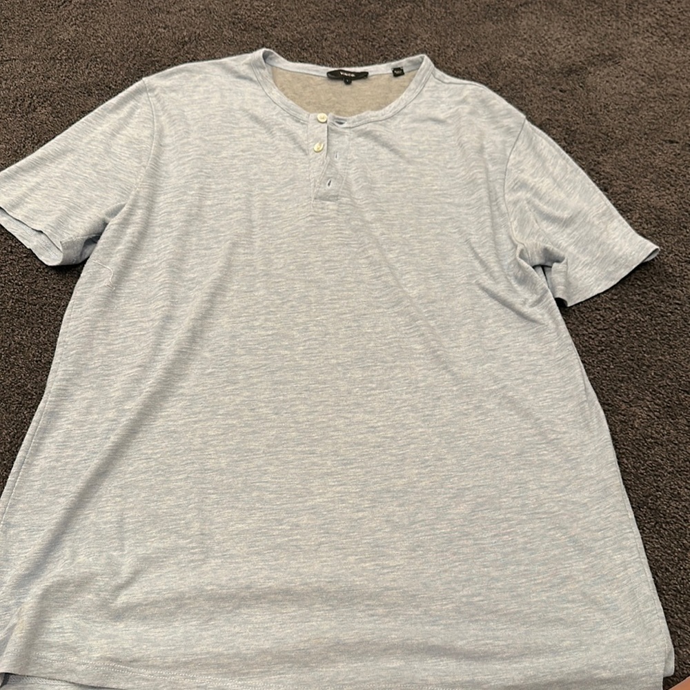 vince t shirt button up